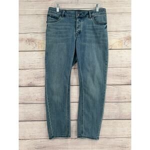 prAna Buxton Boyfriend Fit Jeans Womens 8/29 Blue Light Wash Denim